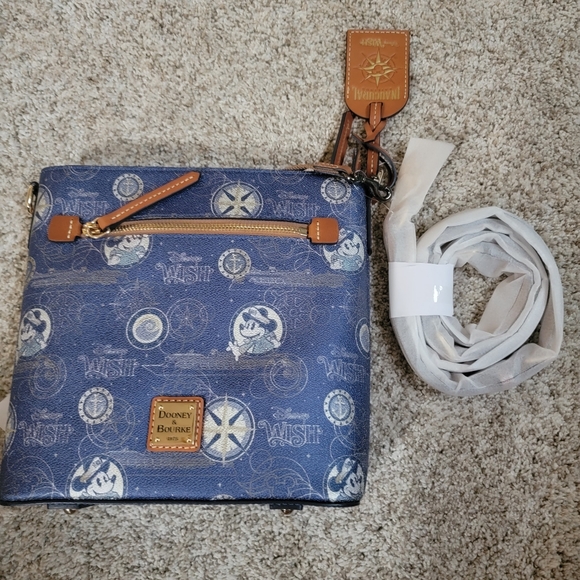 Disney Wish Cruise line Dooney & Bourke Blue Crossbody Bag - Picture 3 of 3